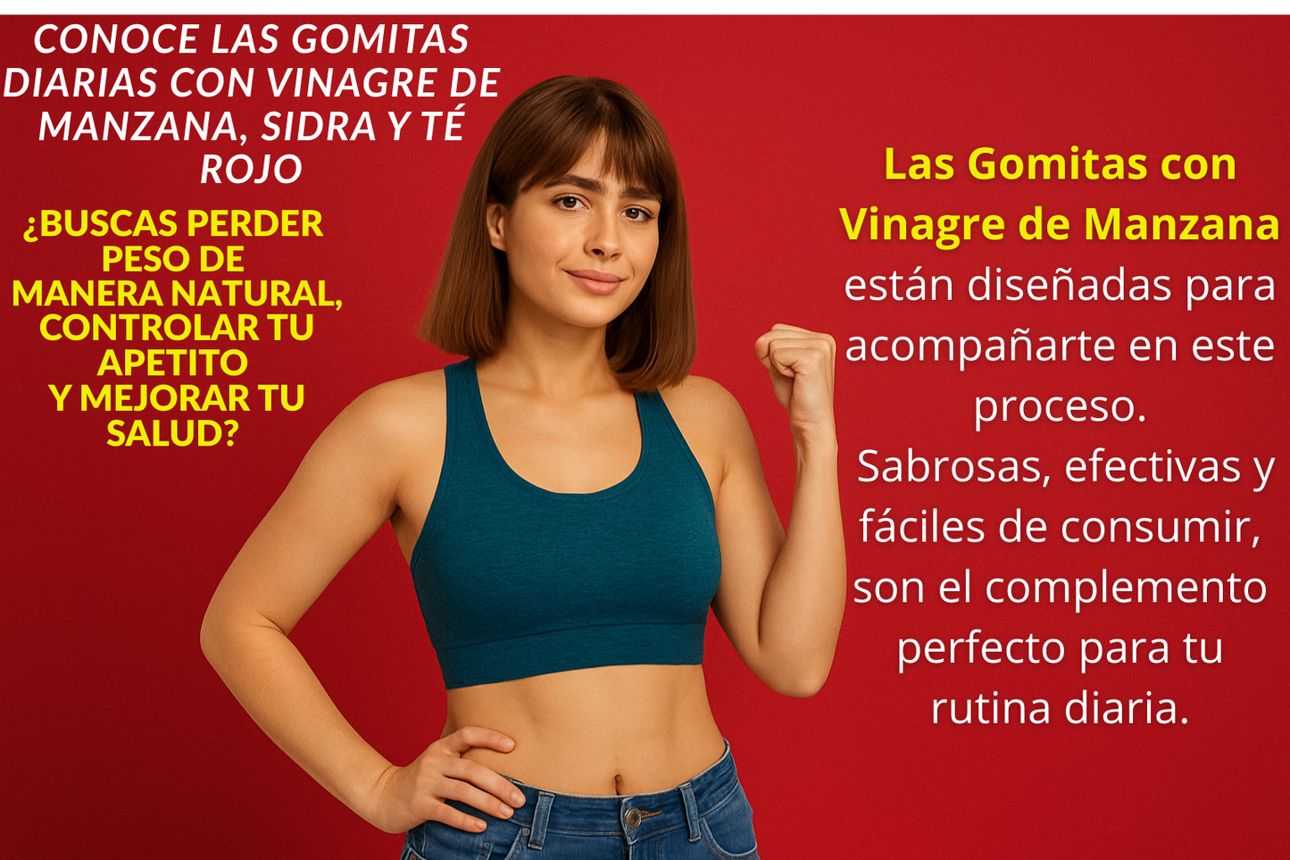Gomitas De Vinagre De Manzana Y Te Rojo