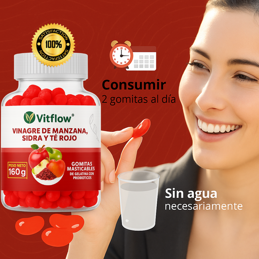 Gomitas De Vinagre De Manzana Y Te Rojo